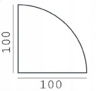 Szyba hartowana - szyba pod Piec lub Kominek 100x100 cm narożna Krak-Trans