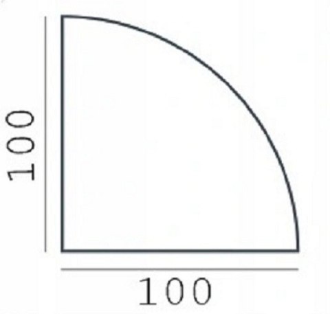 Szyba hartowana - szyba pod Piec lub Kominek 100x100 cm narożna Krak-Trans