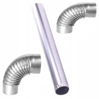 Zestaw przyłączeniowy fi 120 Rura dymowa + 2 kolanka DARCO