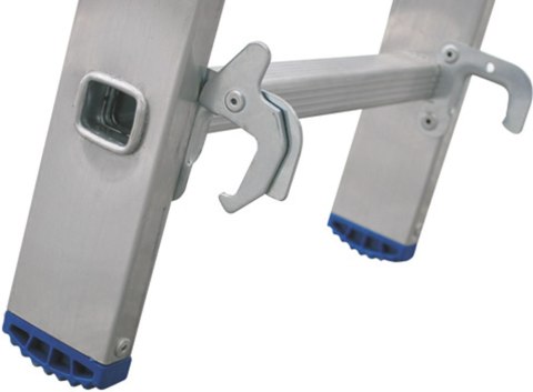 DRABINA ALUMINIOWA 2-ELEMENTOWA 421CM 9+9 SZCZEBLI DRABEX