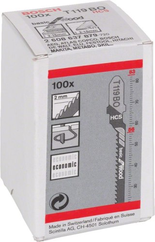 BRZESZCZOT DO WYRZYNARKI T119BO 100SZT. BOSCH