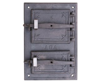 DRZWICZKI HERMETYCZNE ŻELIWNE DO PIECA DUŻE ZE SZNUREM NR 1 UN