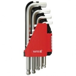 KLUCZE HEX KULKA ZESTAW 10-CZĘŚCIOWY 2,0--12M YATO