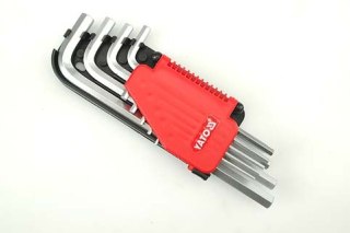 KLUCZE HEX ZESTAW 9-CZĘŚCIOWY 2-10MM CR-V YATO