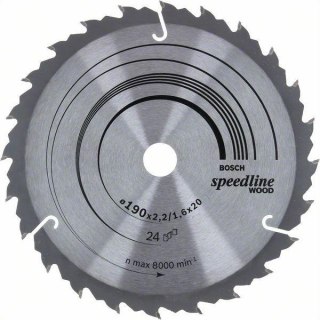 PIŁA TARCZOWA H SPEEDLINE 190*2,4*20/16Z24 BOSCH