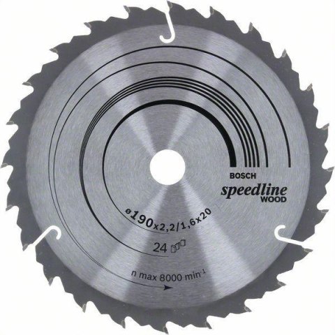 PIŁA TARCZOWA H SPEEDLINE 190*2,4*20/16Z24 BOSCH