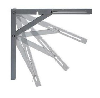 WSPORNIK PÓŁKI STALOWY SKŁADANY 400MM BIAŁY UN