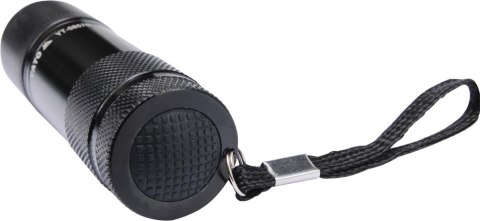 LATARKA ALUMINIOWA, 9LED, CZARNA YATO