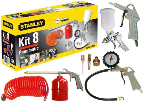 ZESTAW AKCESORII PNEUMATYCZNYCH KIT8 8 EL. STANLEY