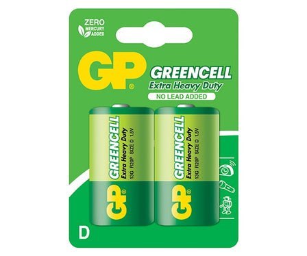 BATERIA GREENCELL 1.5V R20 D 2 SZTUKI GP BATTERY