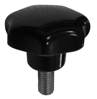 UCHWYT BAKELITOWY Z TRZPIENIEM CZARNY M10*30MM DIN6336L UN