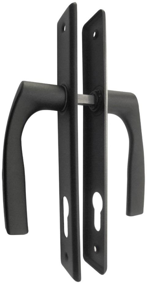 KLAMKA DO FURTKI NATI MALOWANA CZARNA 90MM NA WKŁADKĘ UN