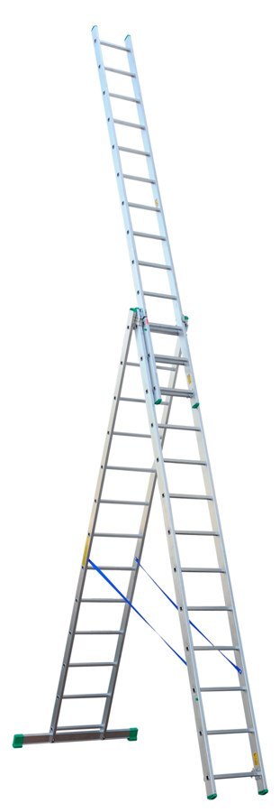 DRABINA ALUMINIOWA 3-ELEMENTOWA 897CM 13+13+13 SZCZEBLI DRABEX