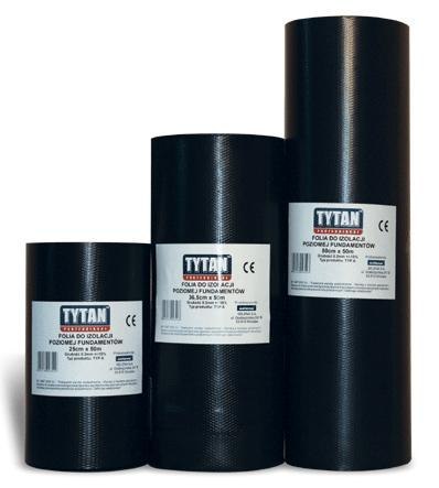 FOLIA DO IZOLACJI POZIOMEJ FUNDAMENTÓW 50CM*50M TYTAN