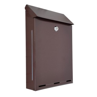 SKRZYNKA NA LISTY A-4 BRĄZOWA METALBUD