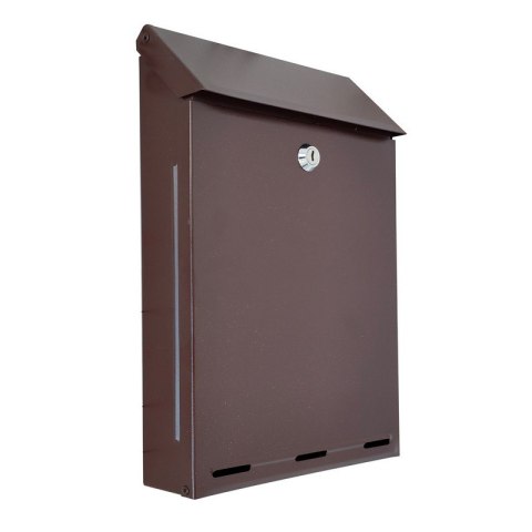 SKRZYNKA NA LISTY A-4 BRĄZOWA METALBUD