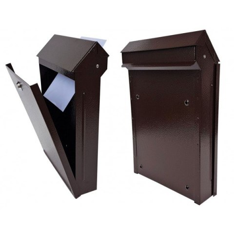 SKRZYNKA NA LISTY A-4P BRĄZOWA METALBUD