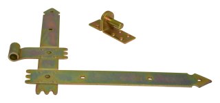 ZAWIAS DRZWIOWY KĄTOWY OCYNKOWANY 250MM 2 SZTUKI UN