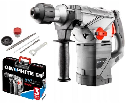MŁOT UDAROWY OBROTOWY SDS+ 1500W UDAR 4,5 J GRAPHITE
