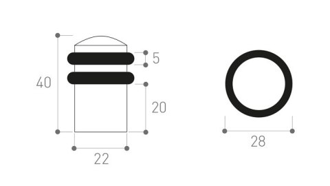 ODBÓJ DRZWIOWY NOWOCZESNY PATYNA UN