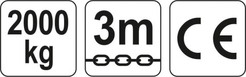 WCIĄGNIK ŁAŃCUCHOWY 2.0T YATO