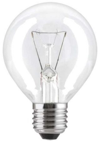 ŻARÓWKA WSTRZĄSOODPORNA PRZEŹROCZYSTA KULKA 40W E-27 UN