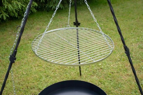 CHROMOWANY RUSZT NA TRÓJNÓG GRILLA NIERDZEWNY 70CM AlfaStal Anna Kozik