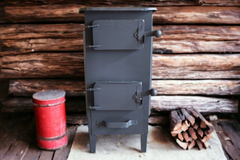 Piec Piecyk SZAMOTOWY Koza ARES + ZESTAW RUR ATEST POLSKA produkcja Owczarek