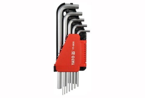 KLUCZE IMBUSOWE CALOWE DŁUGIE 12 SZTUK YATO