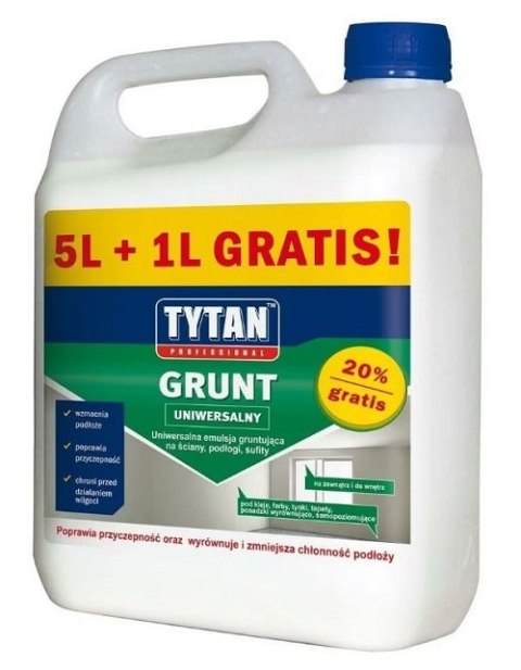 GRUNT TYTAN 6L-EMULSJA GRUNTUJĄCA TYTAN