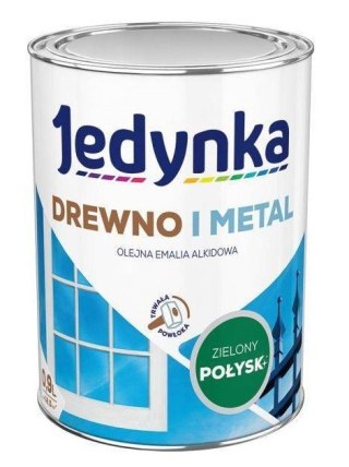 EMALIA ALKIDOWA DO DREWNA I METALU ZIELONY 0,9L JEDYNKA