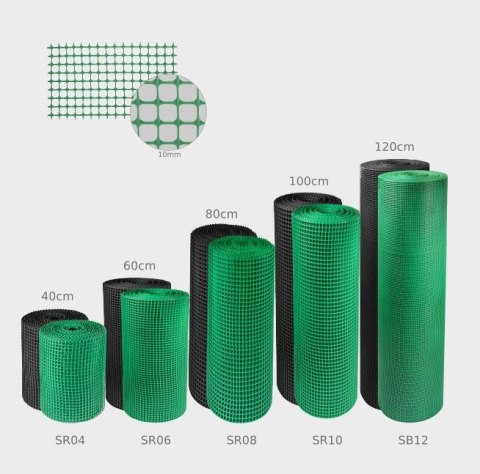 SIATKA RABATOWA ZIELONA 60CM*50MB TYP SR06 UN