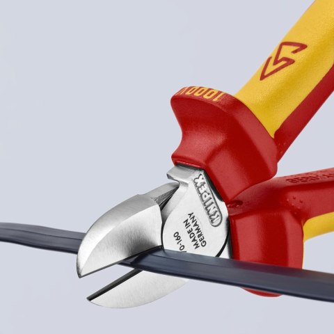 SZCZYPCE TNĄCE BOCZNE IZOLOWANE 160MM KNIPEX