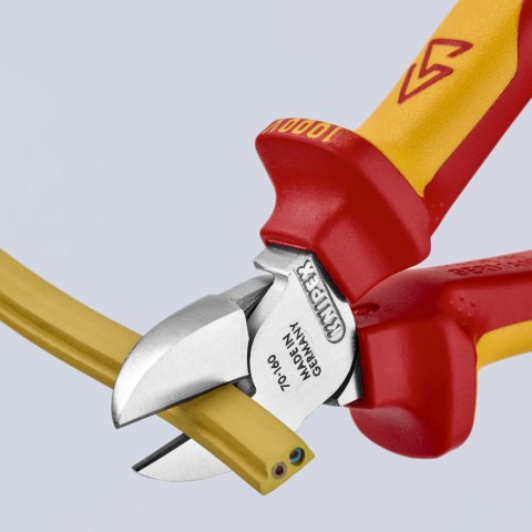 SZCZYPCE TNĄCE BOCZNE IZOLOWANE 160MM KNIPEX