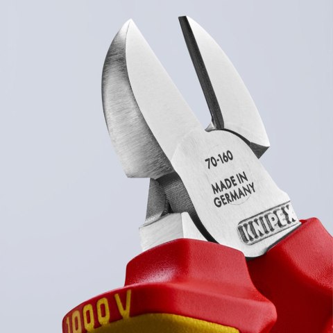 SZCZYPCE TNĄCE BOCZNE IZOLOWANE 160MM KNIPEX