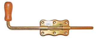 ZASUWA RYGLOWA OCYNKOWANA Z DREWNIANĄ RĄCZKĄ 350 UN