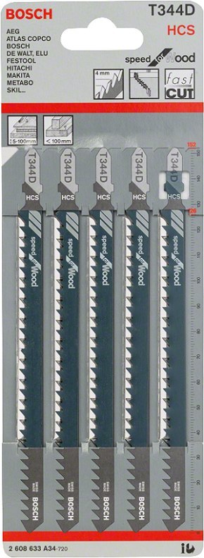 BRZESZCZOT DO WYRZYNARKI T344D 5SZT. BOSCH