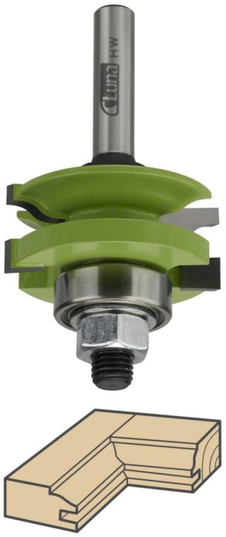 FREZ ANTYPROFILOWY 43MM, 22*8MM LUNA