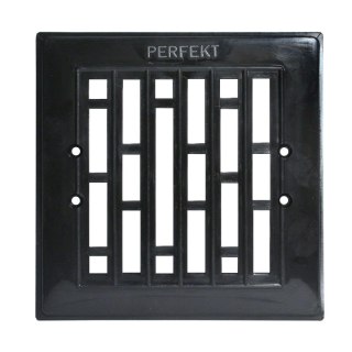 KRATKA WENTYLACYJNA 14*14 SKRĘCANA CZARNA UN