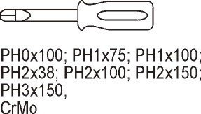 WKŁAD DO SZUFLADY WKRĘTAKI KRZYŻAKOWE 7 CZĘŚCI YATO