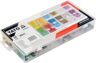 ZESTAW 24 BEZPIECZNIKÓW PŁYTKOWYCH MAXI YATO