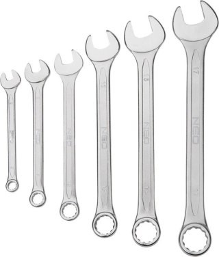 KOMPLET KLUCZY PŁASKO-OCZKOWYCH 6-22MM 12 SZTUK NEO