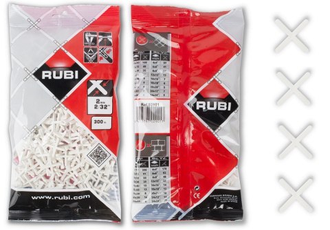 KRZYŻYKI DO GLAZURY - 2.0MM/300SZT RUBI