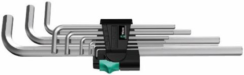 ZESTAW KLUCZY IMBUSOWYCH TRZPIENIOWYCH DŁUGICH CHROMOWANYCH WERA