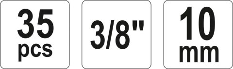 ZESTAW SEPARATORÓW ZACISKÓW HAMULCOWYCH 35CZĘŚCI YATO