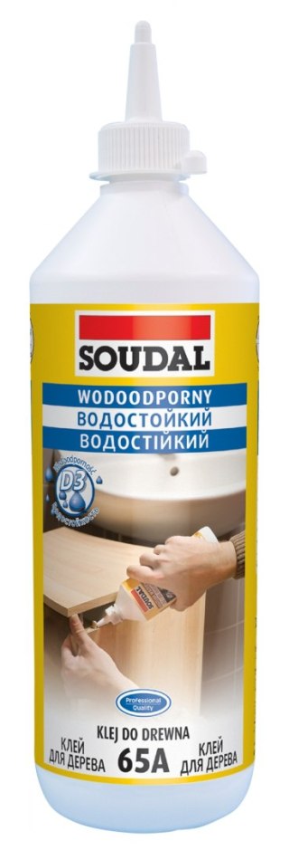 KLEJ DO DREWNA WODOODPORNY 65A 750ML SOUDAL