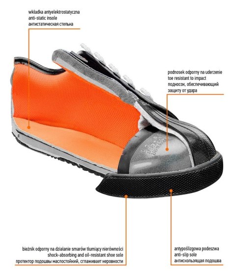 PÓŁBUT ROBOCZY SB, STALOWY PODNOSEK, R43 NEO