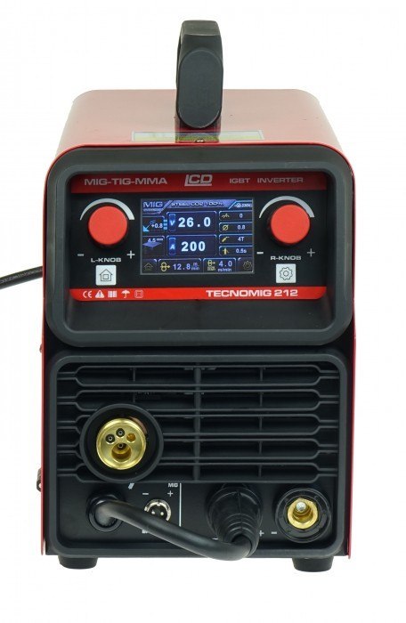 PÓŁAUTOMAT SPAWALNICZY TECNOMIG 212 LCD SYNERGIC VRD ALU IDEAL