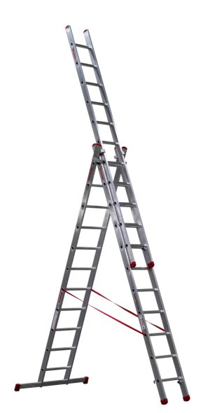 DRABINA TRZYELEMENTOWA 3X11 SZCZEBLI AK336.3 FARAONE