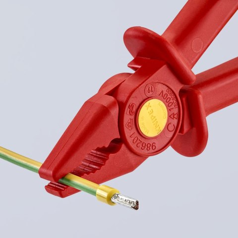 SZCZYPCE PŁASKIE Z TWORZYWA SZTUCZNEGO IZOLOWANE 180MM KNIPEX